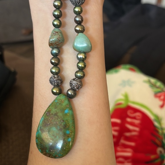 Hand made turquoise necklace - Picture 3 of 4